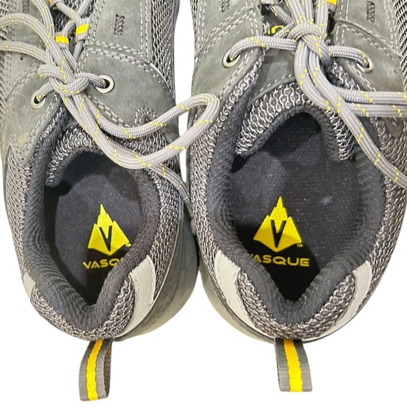 Nwot men’s Vasque Breeze 2.0 low Gray leather Hiking sneakers vibram sole size 9 - Picture 7 of 10